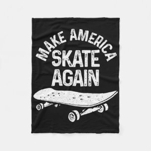 Lustiges Skateboarding-Geschenk Männer Frauen Cool Fleecedecke