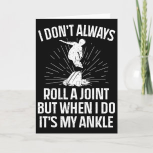Lustiges Skateboarding Ich Rolle Nicht Immer Ein J Karte