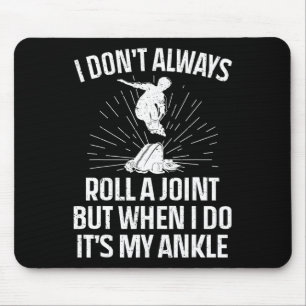 Lustiges Skateboarding Ich Rolle Nicht Immer Ein J Mousepad