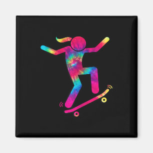 Lustiges Skater-Mädchen, ich liebe Skateboardfahre Magnet
