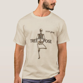 Lustiges Skelett-Baum-Pose-Yoga-Shirt - Individuel T-Shirt
