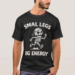 Lustiges Skelett beim Laufen - Kleine Beine, große T-Shirt