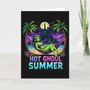 Lustiges Skelett-Eis-Hot-Ghoul-Sommer-Sommerwe Karte