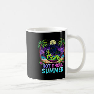 Lustiges Skelett Eiscreme Heißer Ghoul Sommer Somm Kaffeetasse