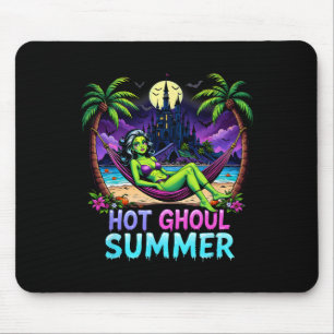 Lustiges Skelett Eiscreme Heißer Ghoul Sommer Somm Mousepad