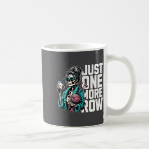 Lustiges Skelett häkelt - Strickliebhaber nur eine Kaffeetasse