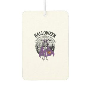 Lustiges Skelett Halloween-Umhang-Zitat Vintage-De Autolufterfrischer