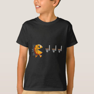Lustiges Skelett isst Eimer Parodie Videospiel Bll T-Shirt