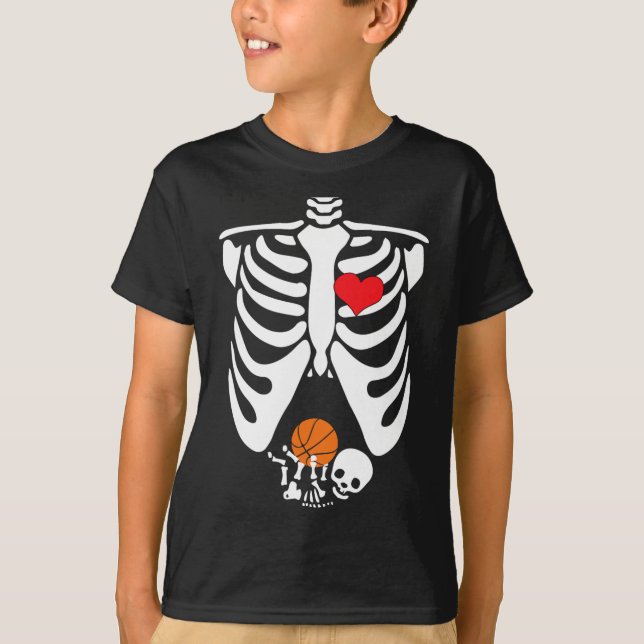 Lustiges Skelett  T-Shirt (Vorderseite)