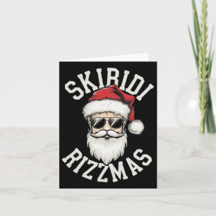 Lustiges Skibidi Rizzmas Skibidi Weihnachten Fröhl Karte