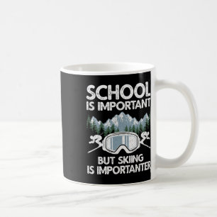 Lustiges Skidesign für Männer Frauen Skifahrer Ski Kaffeetasse