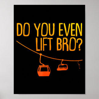 Lustiges Skifahren Snowboard-Design für Männer Fra Poster