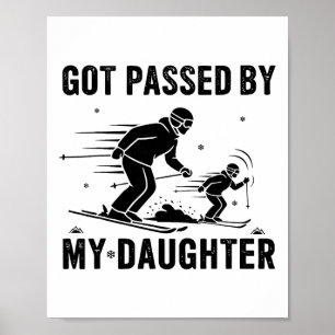 Lustiges Skifahren von meiner Tochter getreten _3 Poster