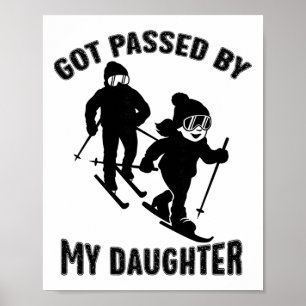 Lustiges Skifahren wurde von meiner Tochter getret Poster