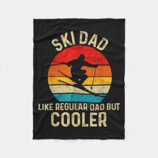 Lustiges Skivater-Shirt Skifahrer Väter Skifahren  Fleecedecke