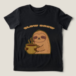 Lustiges Slow-Brew-Faultier-Shirt Tri-Blend Shirt
