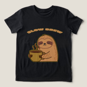 Lustiges Slow-Brew-Faultier-Shirt Tri-Blend Shirt