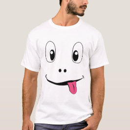 Lustiges Smiley-Gesicht – Süßes Gesicht mit rausge T-Shirt