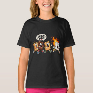 Lustiges Smores Lagerfeuer Gruppenkuschel-Shirt T-Shirt