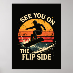 Lustiges Snowboarden - Wir sehen uns auf der ander Poster