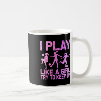 Lustiges Soccer-Design für Mädchen Frauen Fußball- Kaffeetasse