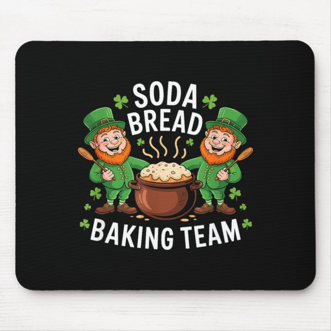 Lustiges Sodabrot-Back-Team Irisches Gebäck-Team H Mousepad (Vorne)