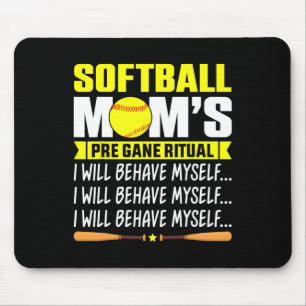 Lustiges Softll-Mom-Shirt Softll-Moms Prä-Ritual-T Mousepad