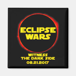 Lustiges Solar-Elcipse-Eclipse-Wars-Sci-T-Shirt Magnet