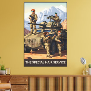 Lustiges Soldatenposter-Kanvasdruck Leinwanddruck