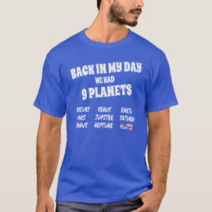 Lustiges Sonnensystem, 9 Planeten T-Shirt