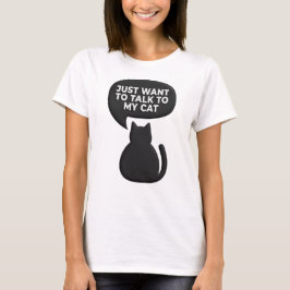 Lustiges Sozialangst-Katze-Shirt | Geschenk für Ka T-Shirt