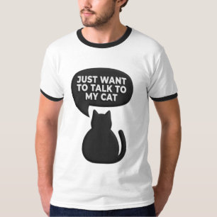 Lustiges Sozialangst-Katze-Shirt   Sarkastischer K T-Shirt