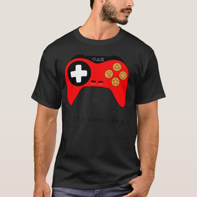 Lustiges Spiel des Squid-Controller-Freundes T-Shirt (Vorderseite)