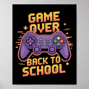 Lustiges Spiel vorbei zurück zur Schule lustiger G Poster