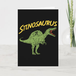 Lustiges Spinosaurus Pi Day Shirt Mathe Dinosaurie Karte