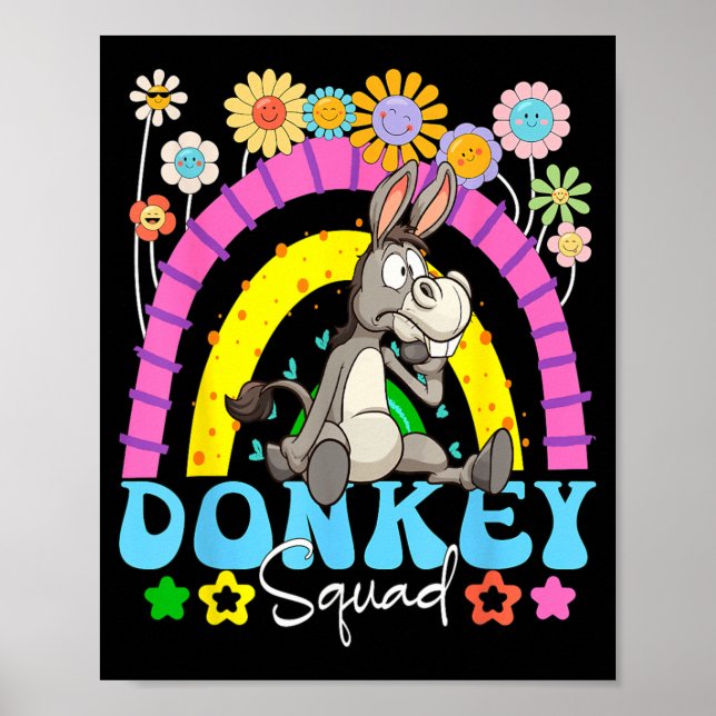 Lustiges Squad-Kostüm Blumen Regenbogen Farmer Ran Poster (Vorne)