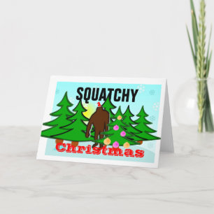 Lustiges Squatchy Weihnachten Bigfoot klebrig
