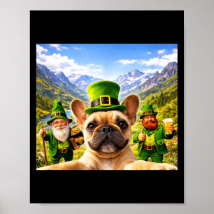 Lustiges St. Patricks Day Französische Bulldogge S Poster