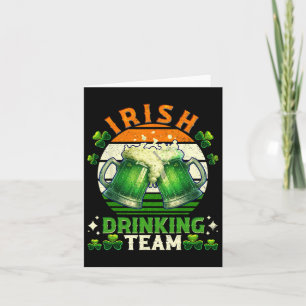 Lustiges St. Patricks Day Irisches Bier Trinkteam Karte