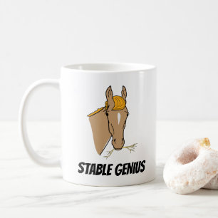 Lustiges stabiles Genie-Pferd Donald Trump Kaffeetasse