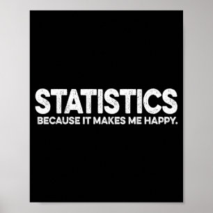 Lustiges Statistik-Zitat für Statistik-Professor M Poster