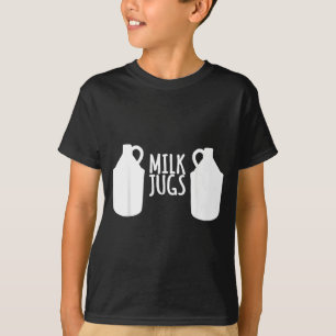 Lustiges Still-Shirt - Milchflaschen unterstützen T-Shirt
