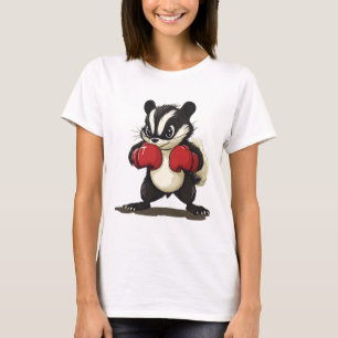 Lustiges Stinktierkostüm mit Boxhandschuhen für Ju T-Shirt
