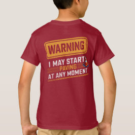 Lustiges Straßenschild für Bauarbeiten - Baustelle T-Shirt