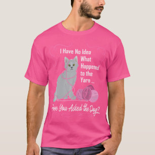 Lustiges Strick-Shirt Keine Ahnung, was mit der  T-Shirt