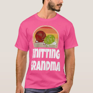 Lustiges Stricken Damen Oma T-Shirt Geschenk Für S