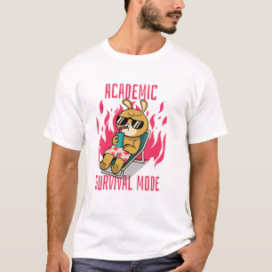 Lustiges Studentenshirt Akademischer Überlebensmod T-Shirt