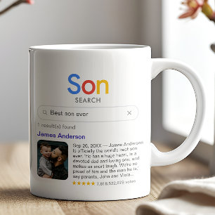 Lustiges Suchergebnis "Bester Sohn überhaupt" mit Kaffeetasse