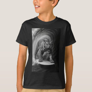 Lustiges Surfen Bigfoot Meer Selfie Auf Surfboard T-Shirt