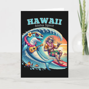 Lustiges Surfer-Shirt - Aloha-Geist Hawaii Karte
